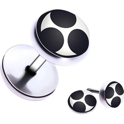 Šperky eshop piercing do ucha z oceli se spirálovým motivem PC36.03