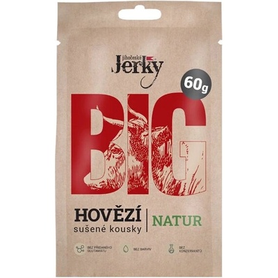 Jihočeské Jerky BIG hovädzie sušené mäso Natur 60 g