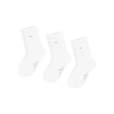 Tom Tailor Комплект 3 чифта дълги чорапи детски 9203 Бял (9203)