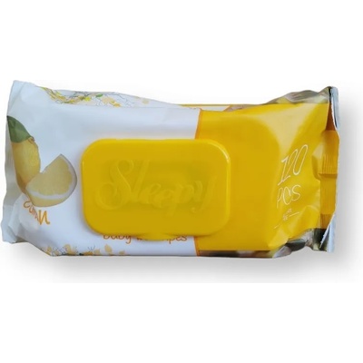 Sleepy мокри кърпи, Лимон, 120 броя