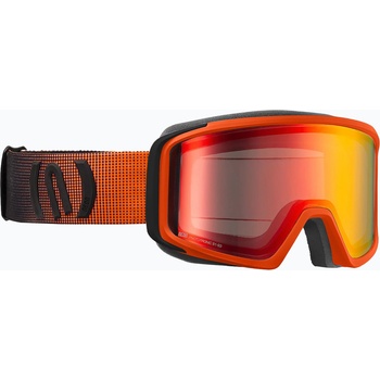 Neon Скиорска маска Neon Eclipse orange/mirror red