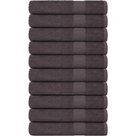 vidaXL Кърпи за сауна FROGN 10 бр. Антрацит 80x200 см 360 г/м2 (136695)