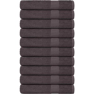 vidaXL Кърпи за сауна FROGN 10 бр. Антрацит 80x200 см 360 г/м2 (136695)