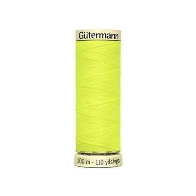 Nit PES Gütermann reflexní - univerzální síla 100 (100m) barva 3835 - žlutá reflexní