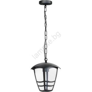 Kobi Екстериорен пендел TEVIO 1xE27/60W/230V IP54 черен (KB0484)
