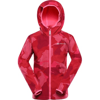 Alpine Pro Детско софтшел яке с мембрана ALPINE PRO EZORO неоново knockout розово вариант pa ALPINE PRO | Rozov | Момичешки | 92-98