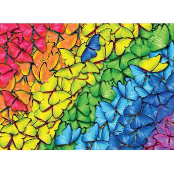 Image 1 of EUROGRAPHICS - Puzzle Butterfly Rainbow - 1 000 piese