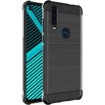 Image 1 of Motorola P40 Power/One Action Удароустойчив IMAK Carbon Fiber Калъф и Протектор