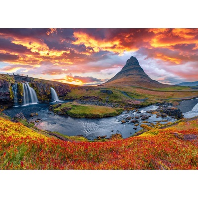 Alipson Puzzle - Puzzle Cascade de Kirkjufellsfoss - Iceland - 500 piese