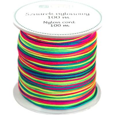 dp Craft Nylonový provázek 0,8 × 100 m - duhový