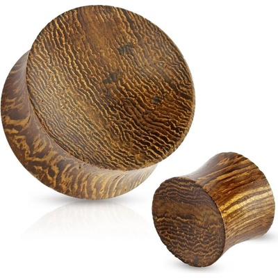 Šperky4U Plug do ucha Snake wood PL01150-04
