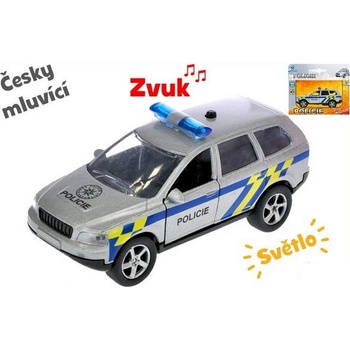 Mikro trading Auto policie 11 cm kov zpětný chod na baterie česky mluvící