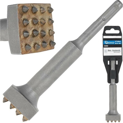 Sekáč drážkovač SDS Plus Geko 32×32 mm, délka 140 mm – kalená ocel 40CR