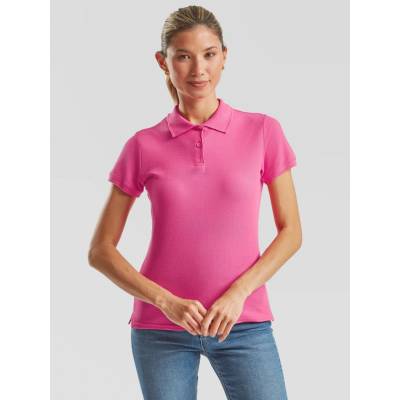 Polo Fruit of the Loom Pink Women's T shirt Other