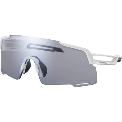 Shimano Очила за колоездене Shimano Equinox 5 Photochromic S1-3 Cycling glasses - Matte White / Grey - размер One Size (205-6937-0111)