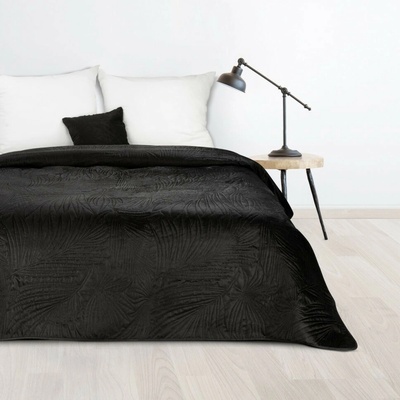 Mondo Italia Sametový přehoz na postel Luiz4 černý new Černá 170x210 cm