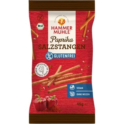 Hammermühle Bezlepkové slané TYČINKY paprikové BIO 45 g