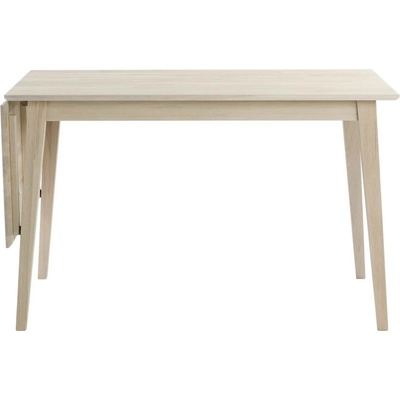 Rowico Home Skládací jídelní stůl z masivního dubu FILIPPA Whitewash 120 x 80 cm světle hnědá 113733