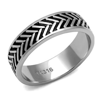 Šperky4U Pánský ocelový prsten pneumatika OPR1472