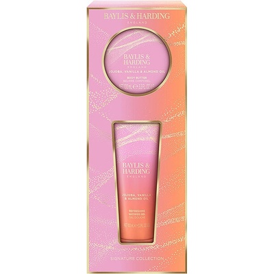 Baylis & Harding Jojoba, Vanilla & Almond Oil sprchový gél 100 ml + telové maslo 100 ml