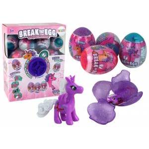 LEAN Toys Cracking Glitter Egg Unicorn Draw Colorful Shell 12 pcs