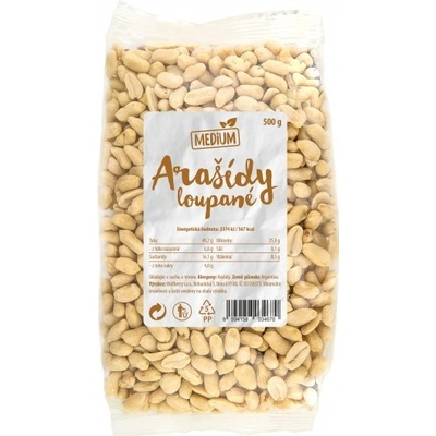 Wolfberry Arašídy medium loupané nesolené 500 g