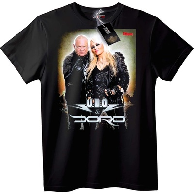 NOONEBRAND Тениска U. D. O. & Doro Музика - XL, Black