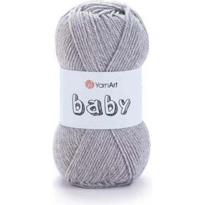 Yarn Art příze Baby 195 šedý melír