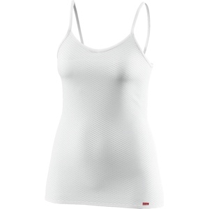 Löffler Дамско синтетично термобельо Löffler Women's Spaghetti Top Grid Transtex Light Synthetic base layer - White - размер 34 (EU) (114-3105-0211)