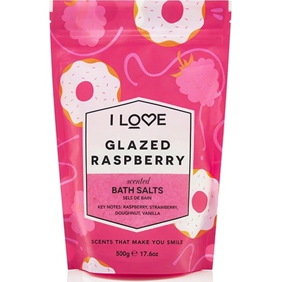 I Love Glazed Raspberry соли за вана за жени 500 гр
