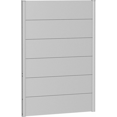 Biohort zástena na ochranu súkromia 135 - 145 x 4,4 x 137 - sivý kremeň metalická