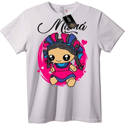 NOONEBRAND Тениска Малка Принцеса на Мама - 6XL, Black