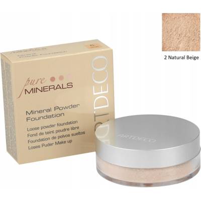 Artdeco Mineral Powder Foundation minerálny púderový make-up 2 Natural Beige 15 g