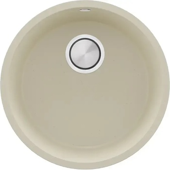 Твоят Стил Бежова кръгла кухненска мивка за вграждане под плот Валета 50 460x460 мм