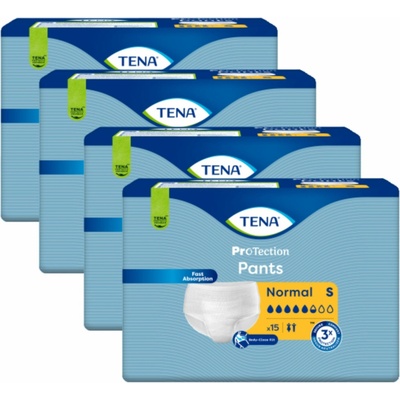 Tena Pants Normal S Plenkové nohavičky pre dospelých 4 x 15 ks
