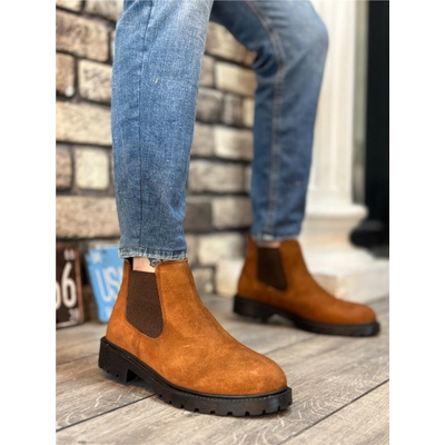 BOA Shoes Мъжки спортни боти от естествен велур ba0319 - Таба #406432 (406432_Кафяво)