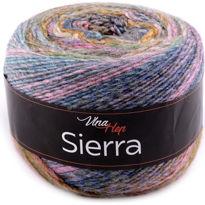 Prima-obchod Pletací příze Sierra 150 g, barva 5 (7208) modrá světlá růžová