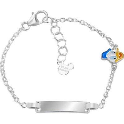 Disney Nežný strieborný náramok Donald Duck BS00098SL-47.CS