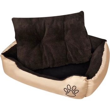 vidaXL Топло кучешко легло с подплатена възглавница, размер M (170200)