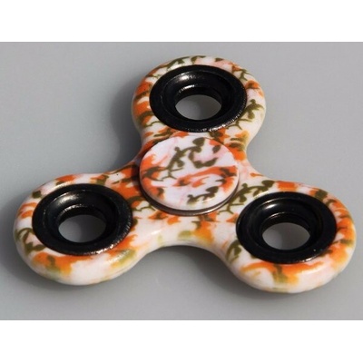 FIDGET SPINNER ANTISTRESOVÁ HRAČKA Oranžovo bílá