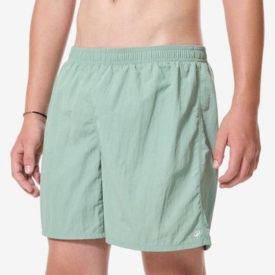 Decathlon Chlapčenské šortkové plavky Swimshort kaki