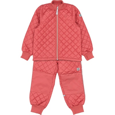 Mikk line termo súprava pre deti bunda a nohavice basic cranberry