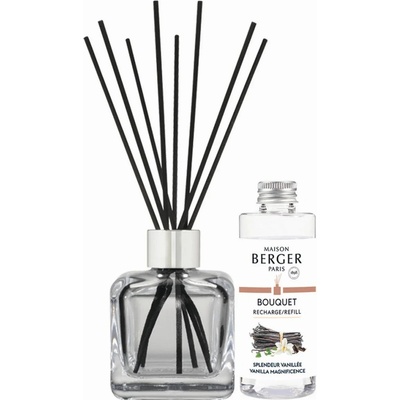 Maison Berger Paris Darčeková sada aróma difuzér kocka + náplň Veľkolepá vanilka Vanilla Magnificence 100 ml