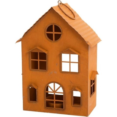 DOMČEK NA SVIEČKU MEDENÝ PLECH 17,5*14*7,5CM