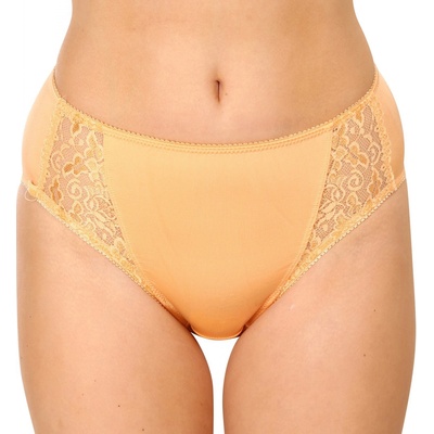 Gina Klasické nohavičky vyššia bok s čipkou 10120 LEO lososová