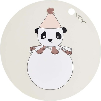 OYOY Panda Pompom подложка за чиния, панда, 39 см (M107495)