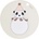 OYOY Panda Pompom подложка за чиния, панда, 39 см (M107495)