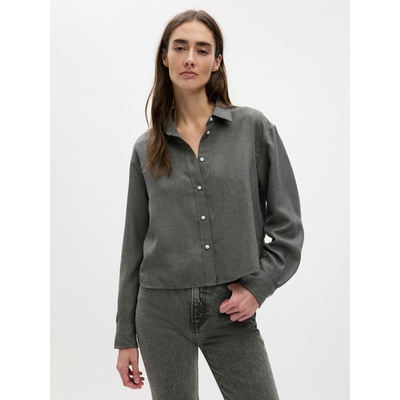 GAP Кроп риза GAP GAP | Siv | ЖЕНИ | L