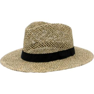 Fiebig slaměný klobouk fedora přírodní z mořské trávy vzdušný