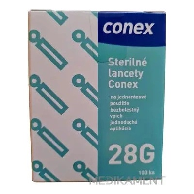 Conex Lanceta na odber krvi 28G 100 ks